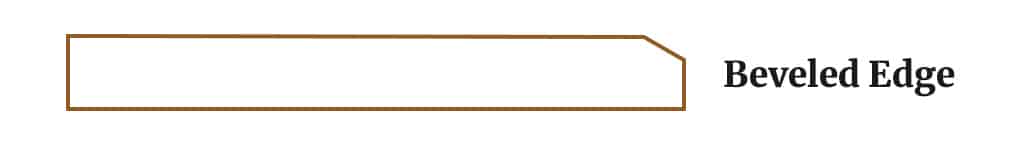 beveled edge