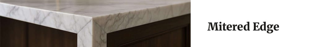 mitered edge